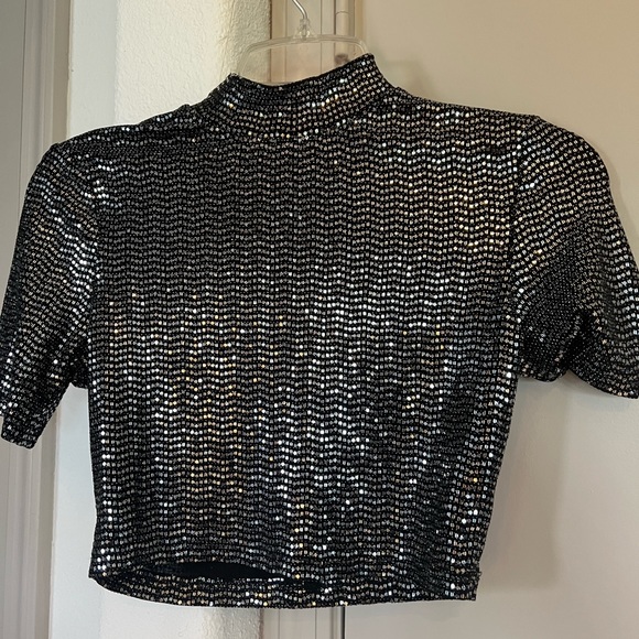 Rehab Lab Silver Sparkle Pants Set - Picture 3 of 8